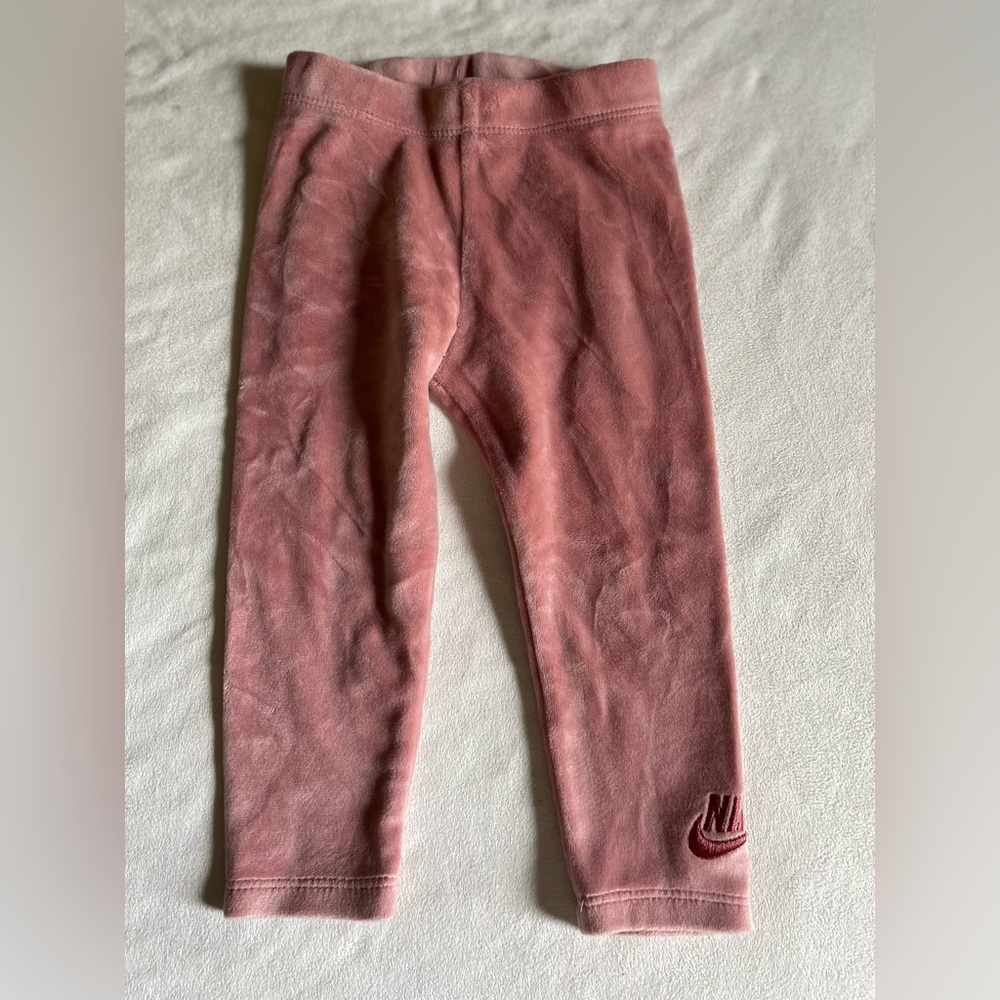 Nike girls 18 month pink velour pants